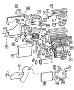 68017816AB - Air Conditioning &amp; Heater: Air Inlet Housing for Mopar Image