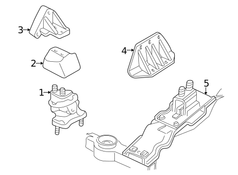 Engine & Trans Mounting for 2002 Chrysler Concorde #0
