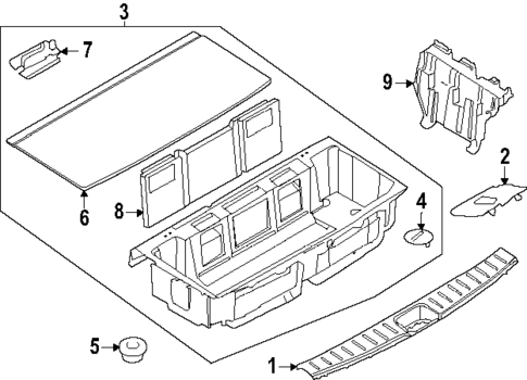 Interior Trim - Rear Body for 2025 Nissan Pathfinder #0