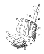 5143344AA - Interior Trim: Seat Back Foam, Passenger for Mopar Image