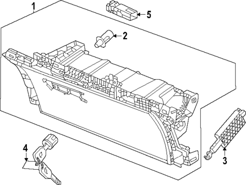 Glove Box for 2023 Honda Pilot #0