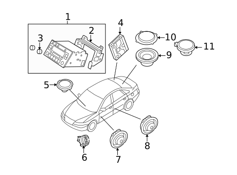Sound System for 2008 Hyundai Azera #0