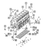 R8228114AA - Engine: Short Block Engine for Ram: 2500, 3500 Image