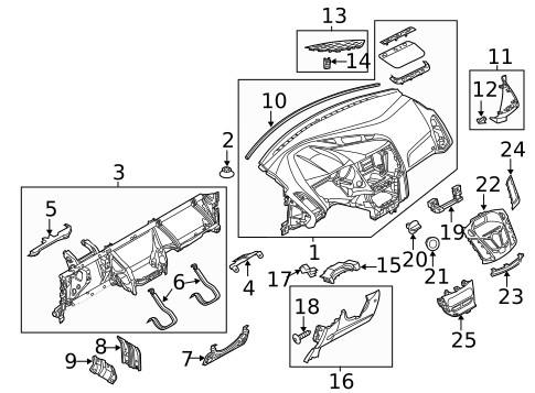 Instrument Panel for 2017 Ford Focus #0