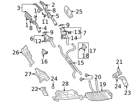 Exhaust Manifold for 2006 Porsche Cayenne #1