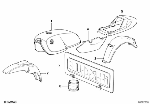 Painted Parts for 1987 BMW-Motorrad R 80 #1