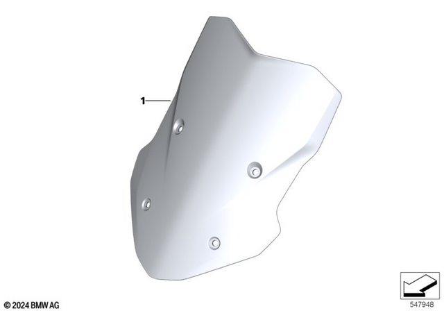 46635A6CDF8 - Ergonomics &amp; Comfort: Windshield, Touring -  for BMW-Motorrad Image image