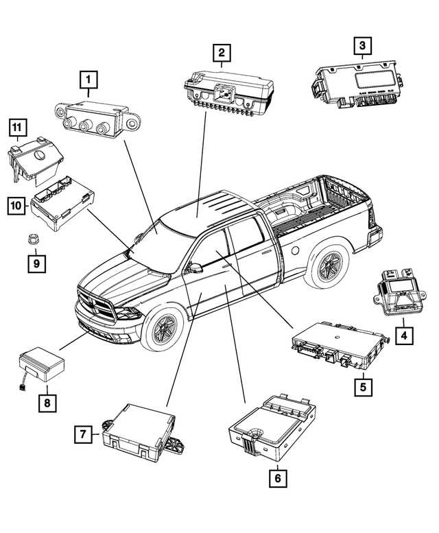 68155771AF - Electrical: Door Module, Left for Mopar Image