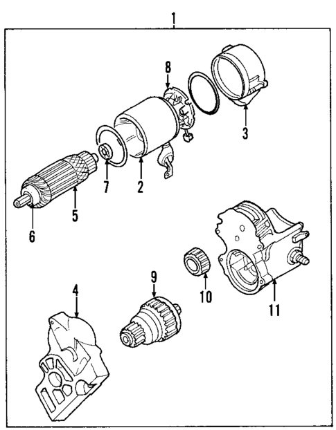 Starter for 2004 Isuzu Axiom #0