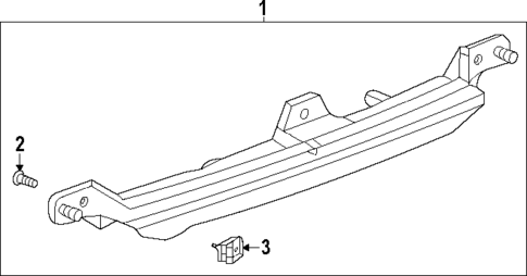 High Mounted Stop Lamp for 2025 Cadillac Escalade ESV #0