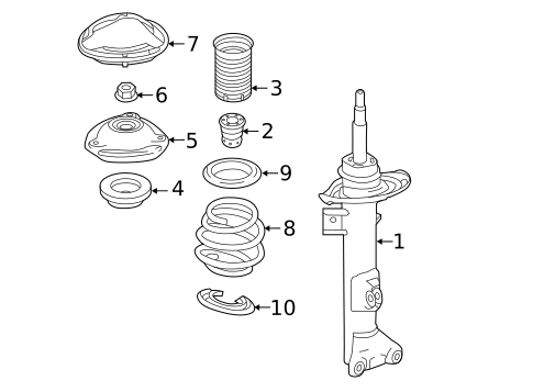 Struts & Components for 2014 Mercedes-Benz SLK350 #0
