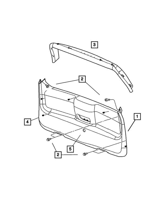 5HM91BD5AH - Interior Trim: Liftgate Lower Panel for Mopar Image
