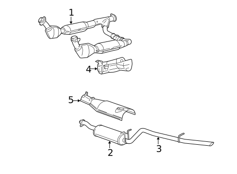 Exhaust Components for 2004 Ford Expedition #0