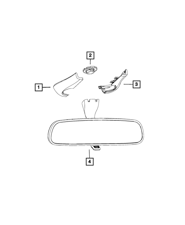 57010749AF - Glass: Mirror Cover, Left for Mopar Image image