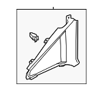 4G5867288KHK - : Quarter Glass Trim for Audi Image