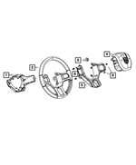 1YH75XDVAC - Steering: Steering Wheel Back Cover for Ram: 1500, 2500, 3500 Image