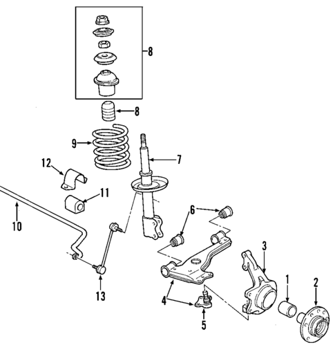 Suspension Components for 2000 Saturn LS2 #1