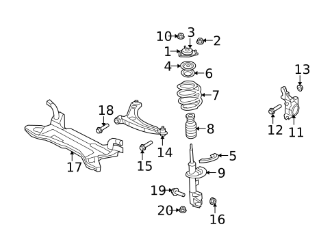 Suspension Components for 2011 Dodge Caliber #0