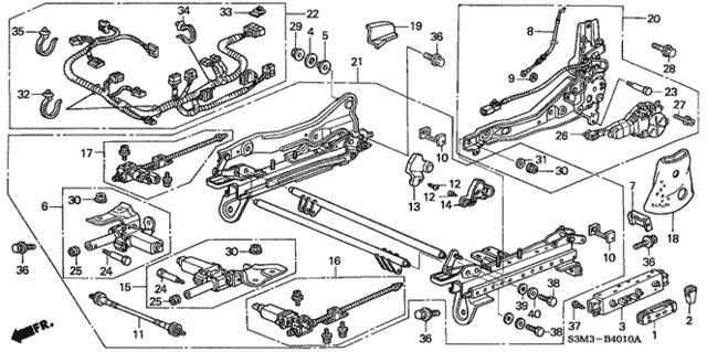 Front Seat Components (L.) for 2003 Acura CL #0