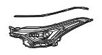 81130F4270 - : 2020-2022 Toyota C-HR - Composite Headlamp Right for Toyota: C-HR Image
