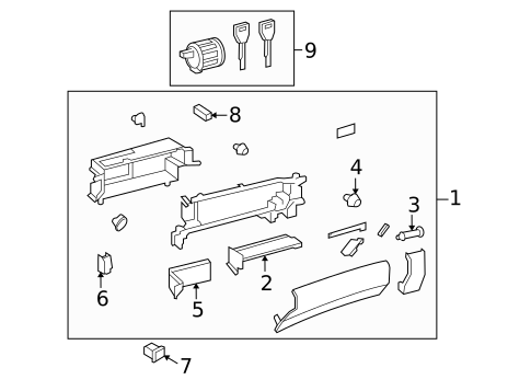 Glove Box for 2010 Lexus HS250h #0
