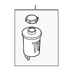 LR061407 - Steering: 2005-2016 Land-Rover Power Steering Pump Reservoir for Land Rover: LR3, LR4, Range Rover, Range Rover Sport Image