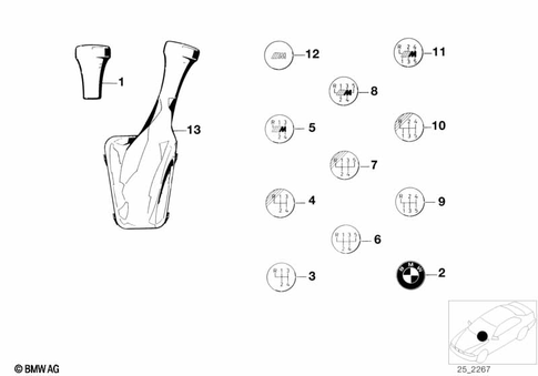 Gearshift Knobs / Coverings / Plaques for 1985 BMW 318i #0
