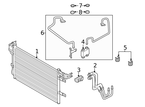 Trans Oil Cooler for 2012 Ford Taurus #0