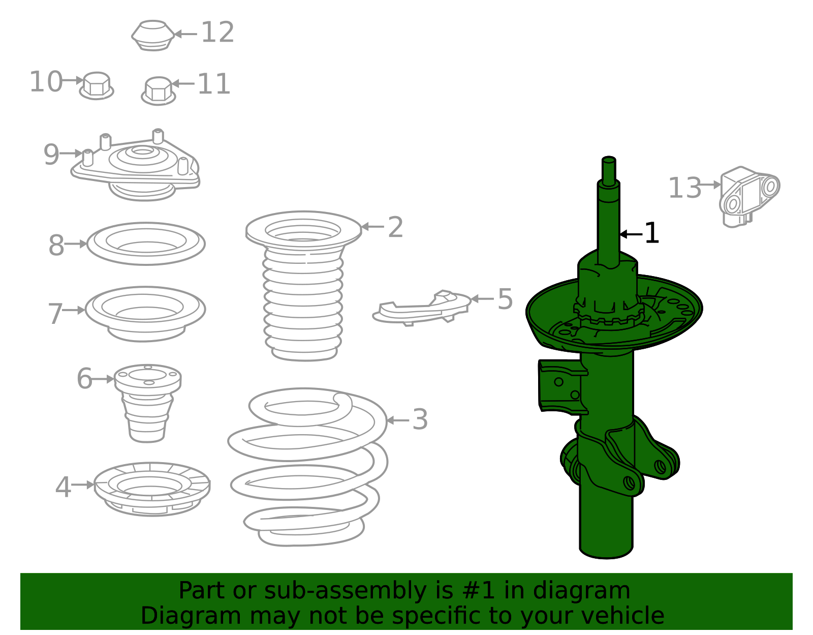 2023-2025 Honda Civic Suspension Strut 51621-T60-J03 | OEM Parts