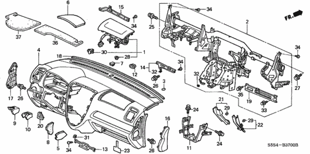 Instrument Panel for 2004 Honda Civic #0