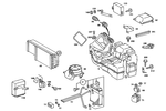 1268300662 - Heating and Ventilation: Heater Housing for Mercedes-Benz Image