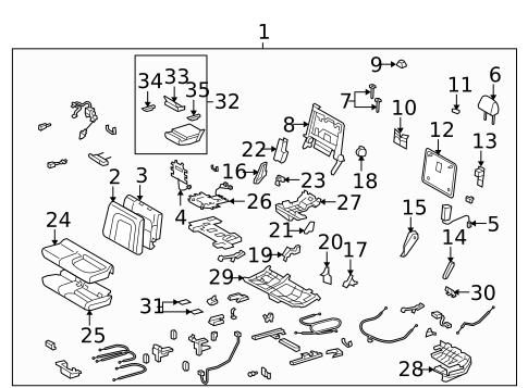 Rear Seat Components for 2009 Toyota Land Cruiser #0