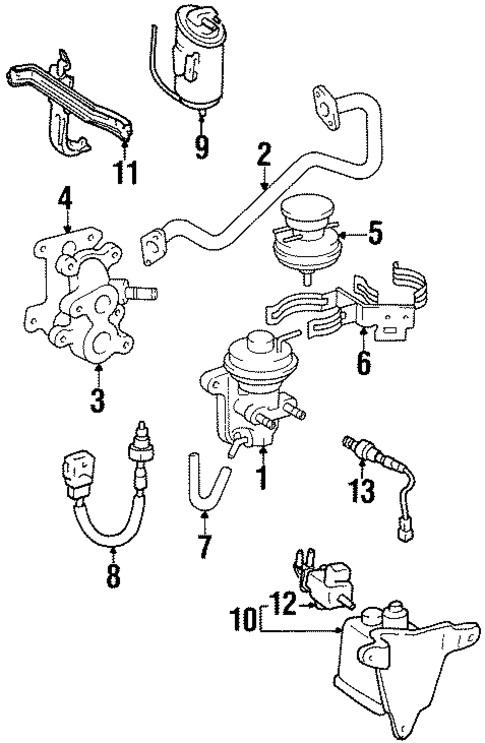 Emission Components for 1998 Lexus SC400 #0