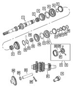 5134959AA - NVG Manual Transaxle 5 Speed: Transaxle Input Shaft Package for Mopar Image
