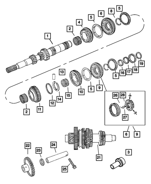 Gear Train for 2004 Chrysler PT Cruiser #0