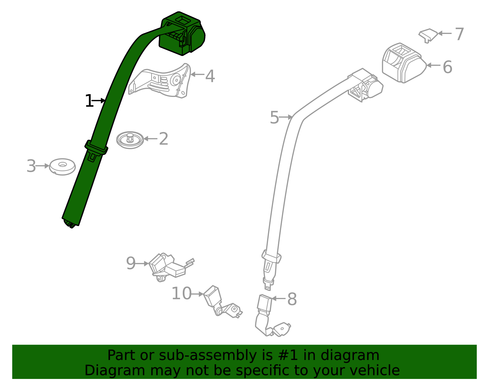 Lap & Shoulder Belt - BMW (72117488772)