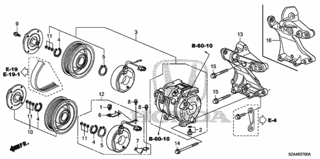 A/C Air Conditioner (Compressor) for 2012 Honda Pilot #0