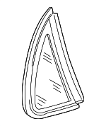 GNA2711EH - : Quarter Glass for Jaguar: Vanden Plas, XJ8, XJR Image