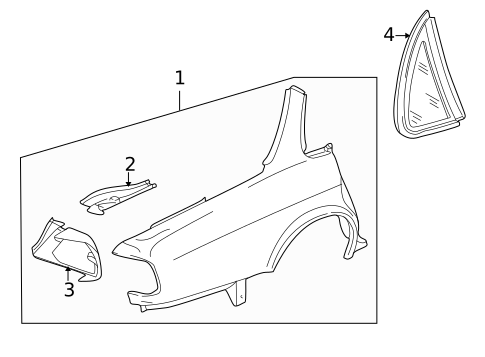 Quarter Panel & Components for 2001 Jaguar XJ8 #0