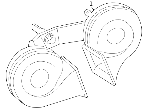 Horn for 2006 Ford Five Hundred #0