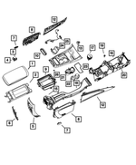 5SH48GT5AA - Interior Trim: Console Armrest for Mopar Image
