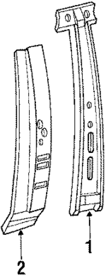 64220SH5J00ZZ - Body: Inner Pillar for Honda: Civic Image