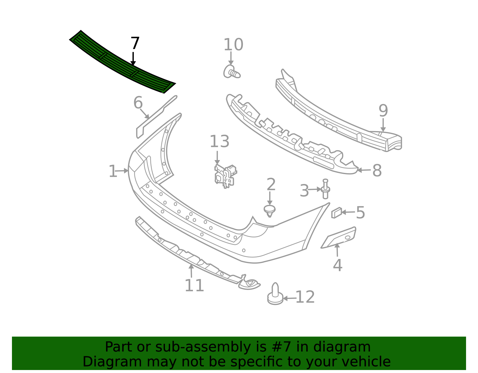 86646-4D000 - Step Cover 2006-2014 Kia Sedona | Kia.Parts Store