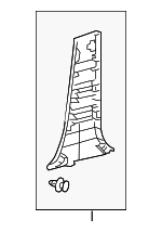 6241452110E0 - Body: Lower Center Pillar Trim for Toyota: Yaris Image