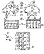 5159561AD - 6.1L Gas; Engine: Short Block Engine for Mopar Image