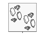 58302K5A00 - Brakes: Brake Pads for Hyundai Image