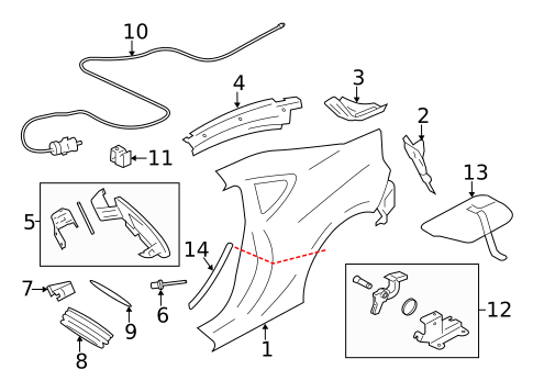Quarter Panel & Components for 2017 Subaru BRZ #0