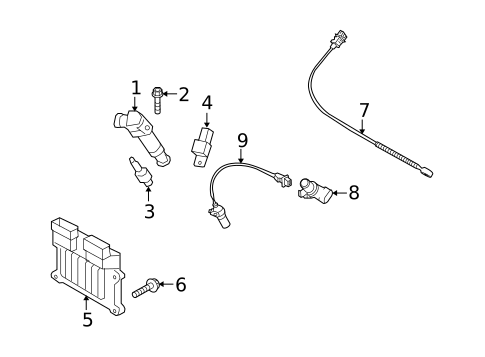 Ignition System for 2009 Kia Rondo #0
