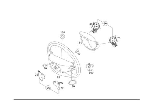 Steering Wheel and Steering Wheel Lock for 2012 Mercedes-Benz S400 #0