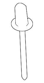 PAF008800 - Body: Roof Panel Weatherstrip Rivet for Porsche Image